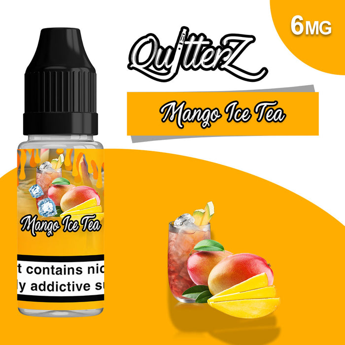 QuitterZ Mango Ice Tea 10ml e liquid High PG 70Pg 30Vg