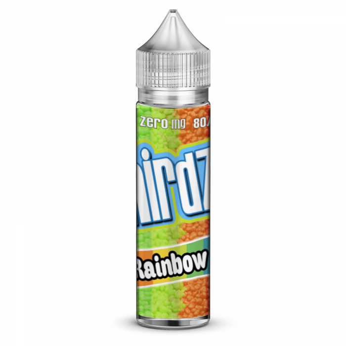 Nirdz Rainbow 0 nicotine e-Liquid 80/20 VG/PG 50ml