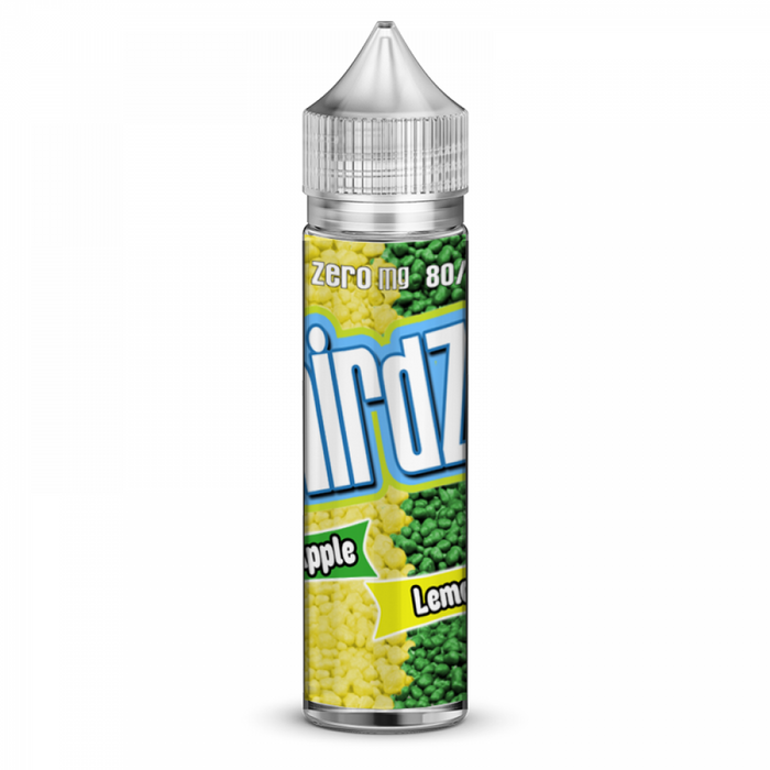 Nirdz Sour Apple Lemon 0 nicotine e-Liquid 80/20 VG/PG 50ml