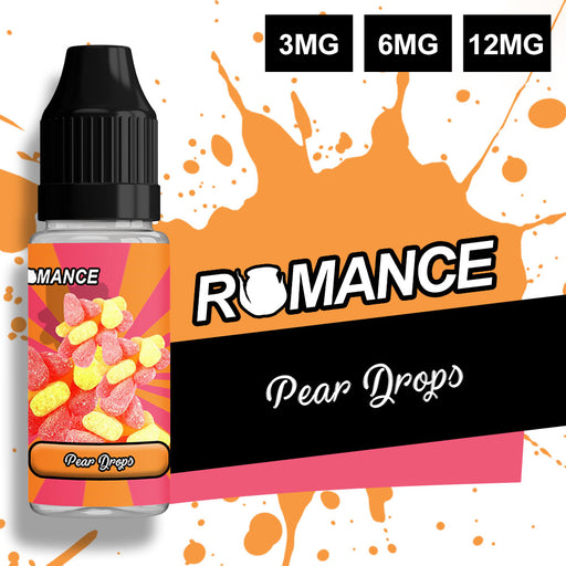 Romance Pear Drops 10ml e-liquid 50/50 Vg/Pg
