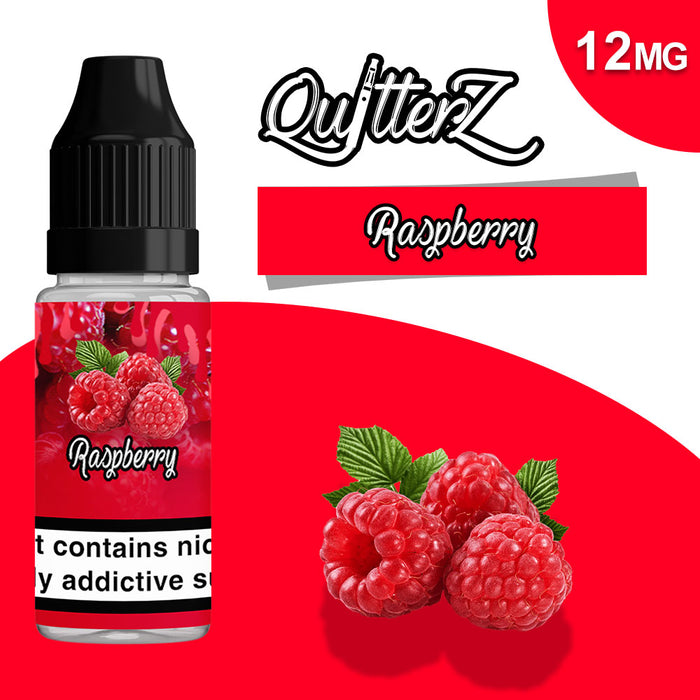QuitterZ Raspberry 10ml e liquid High PG 70Pg 30Vg