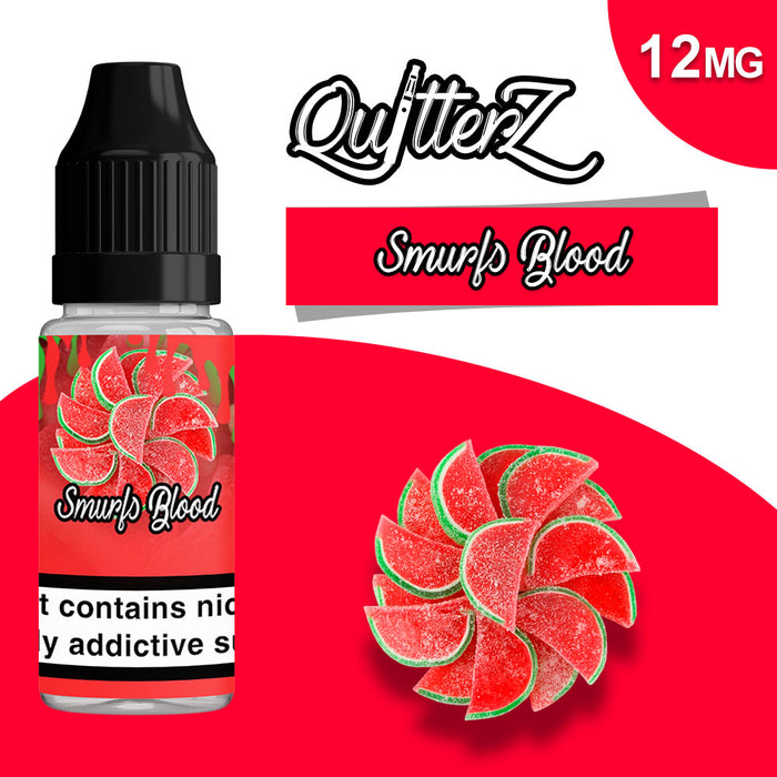 QuitterZ Smurfs Blood 10ml vape juice 