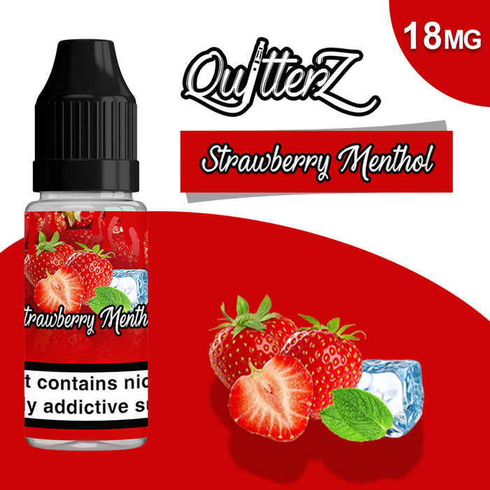 QuitterZ Strawberry Menthol 10ml e juice