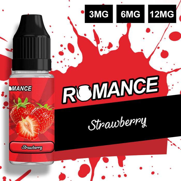 Romance Strawberry 10ml e-liquid 50/50 Vg/Pg