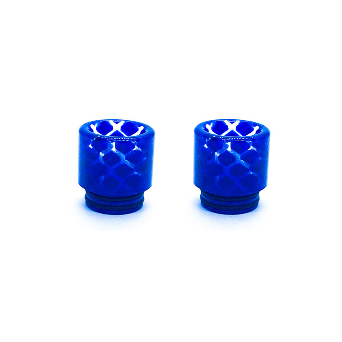 810 Drip Tips, Snake Version Pack of 2 Blue Clear