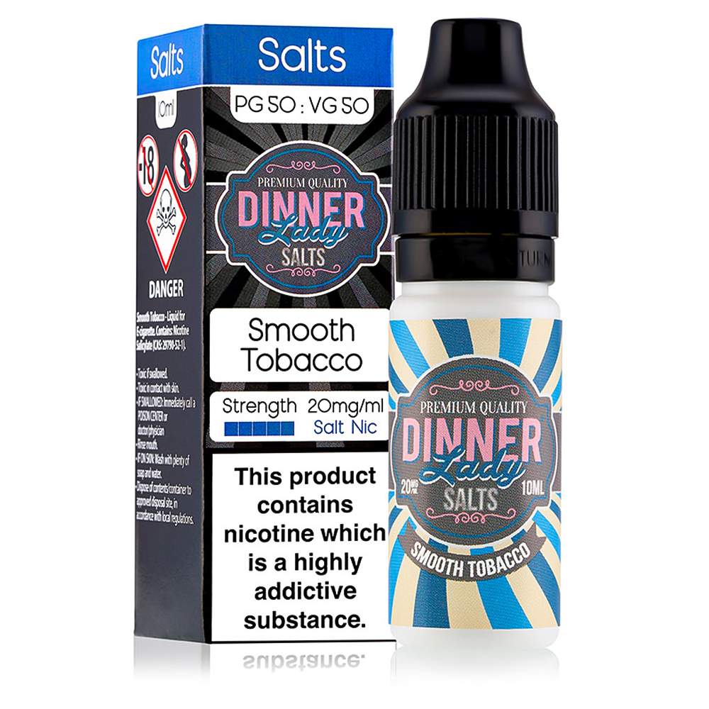 Dinner Lady Smooth Tobacco Nic Salt E-Liquid 10ml Dinner Lady Smooth Tobacco Nic Salt E-Liquid 10ml