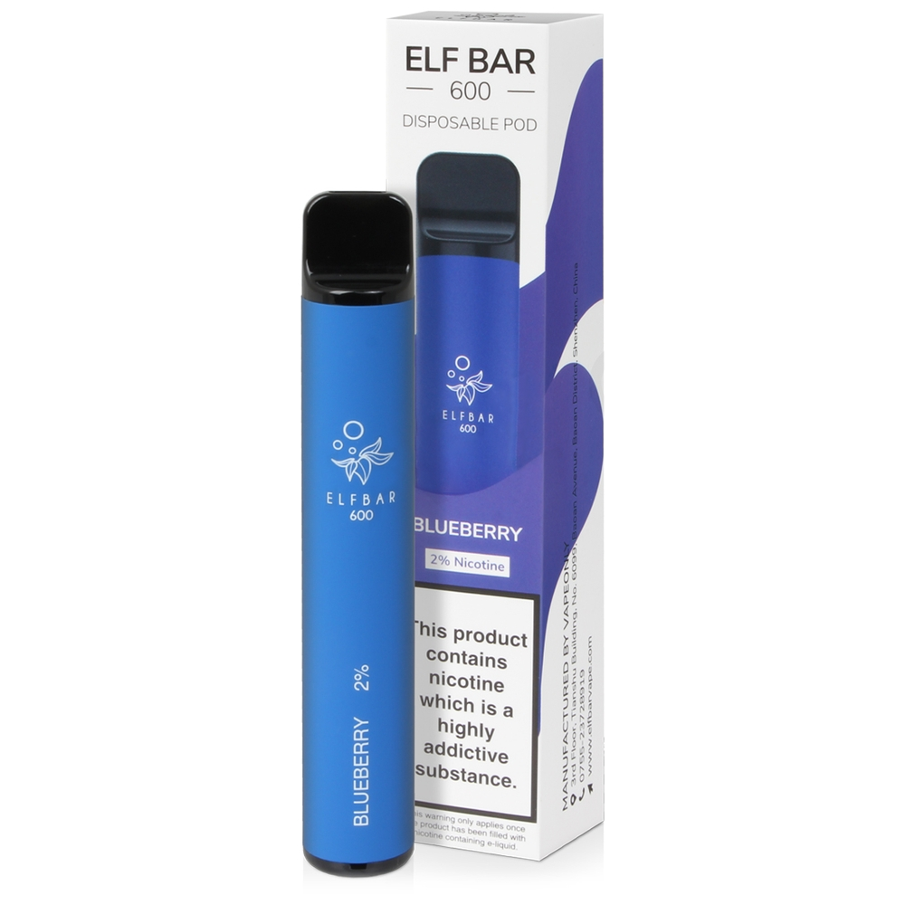 Elf Bar 600 Blueberry Disposable Vape Device