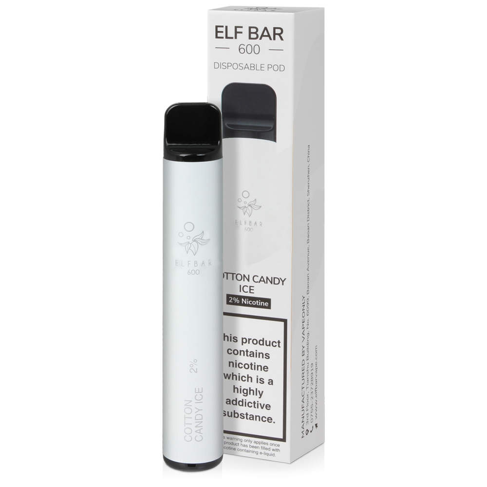 Elf Bar 600 Cotton Candy Ice Disposable Device