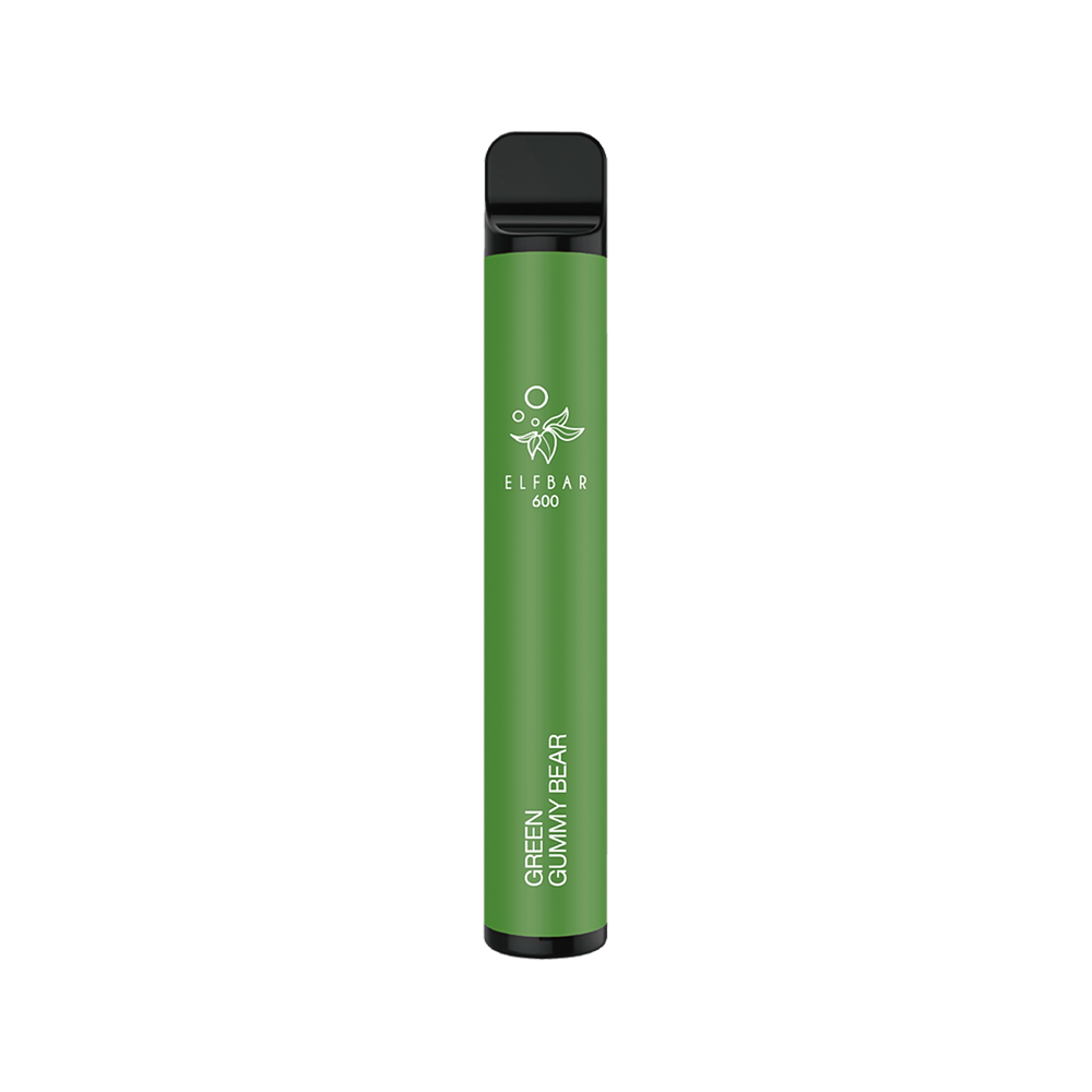 Elf Bar 600 Green Gummybear Disposable Vape Device