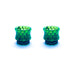 810 Drip Tips, Snake Version Pack of 2 Green Snakeskin Curved