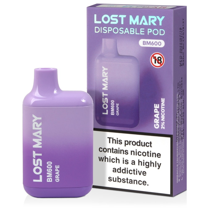 Lost Mary BM600 Grape Disposable Vape