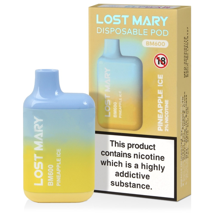 Lost Mary BM600 Pineapple Ice Disposable Vape