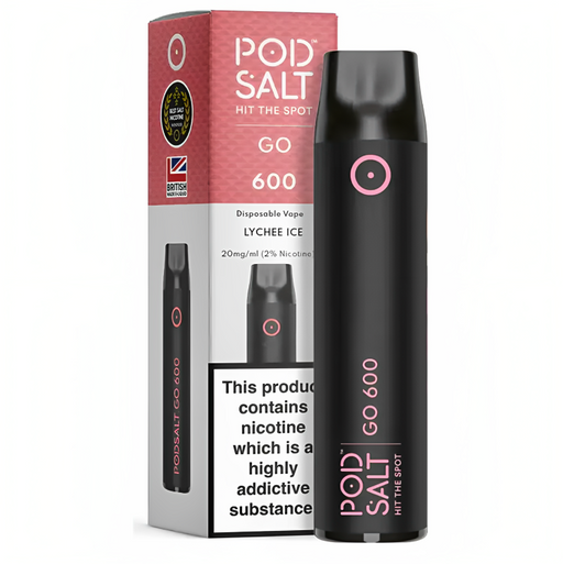 Pod Salt GO 600 Lychee Ice Disposable Vape