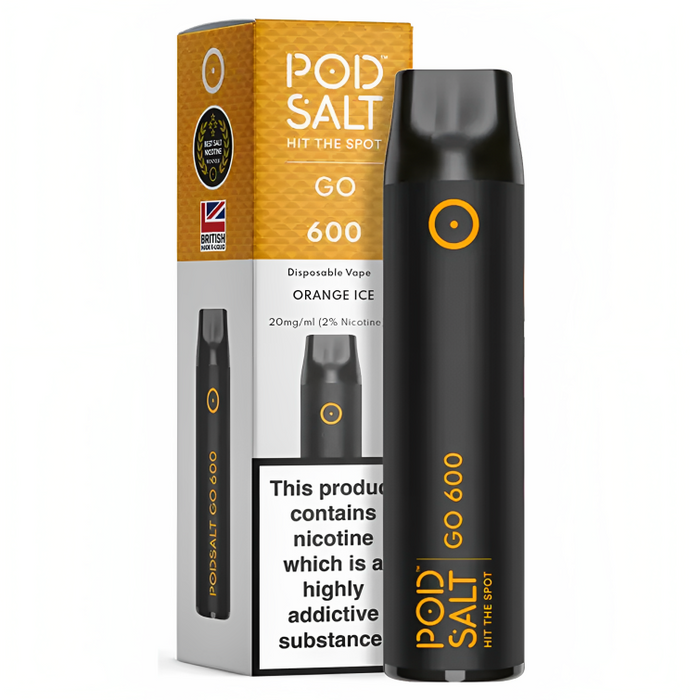 Pod Salt GO 600 Orange Ice Disposable Vape