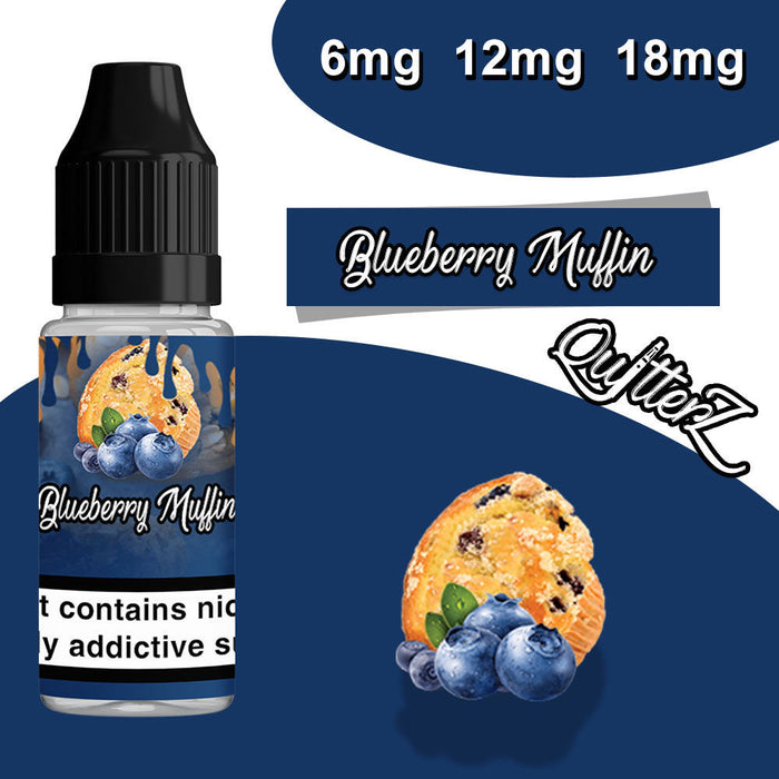 QuitterZ Blueberry Muffin 10ml e liquid High PG 70Pg 30Vg