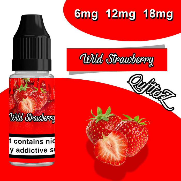 Wild Strawberry 10ml e-liquid by QuitterZ 