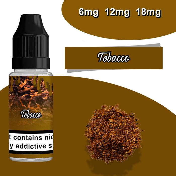 QuitterZ Tobacco 10ml e liquid High PG 70Pg 30Vg