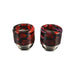 810 Drip Tips Pack of 2 Red Black Mesh
