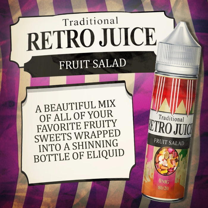 Retro Juice Fruit Salad 50ml Shortfill e-liquid 80/20 Vg/Pg