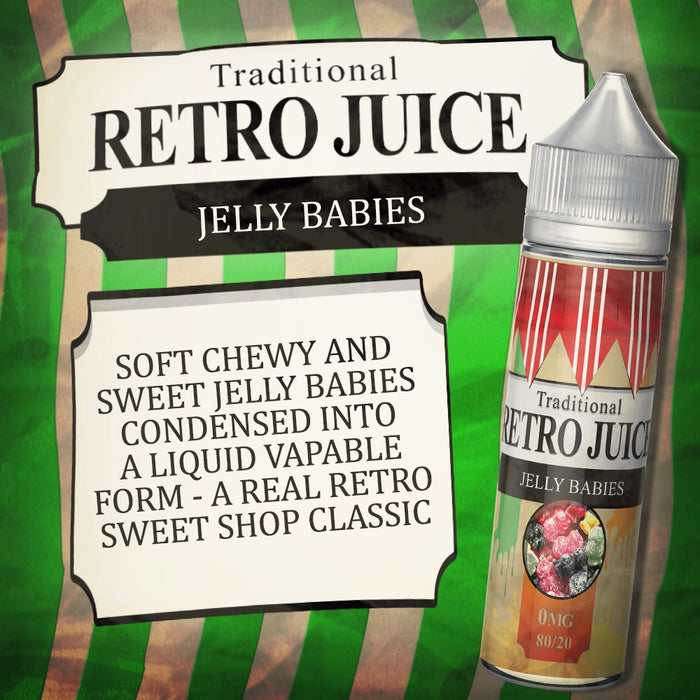 Retro Juice Jelly Babies 50ml Shortfill e-liquid 80/20 Vg/Pg