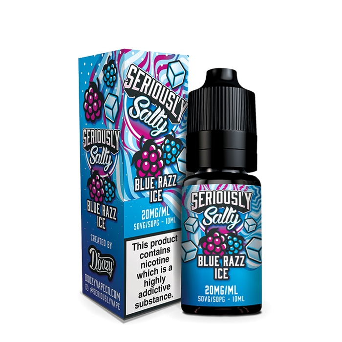Blue Razz Ice Nic Salt E-Liquid by Seriously Salty Blue Razz Ice Nic Salt E-Liquid by Seriously Salty