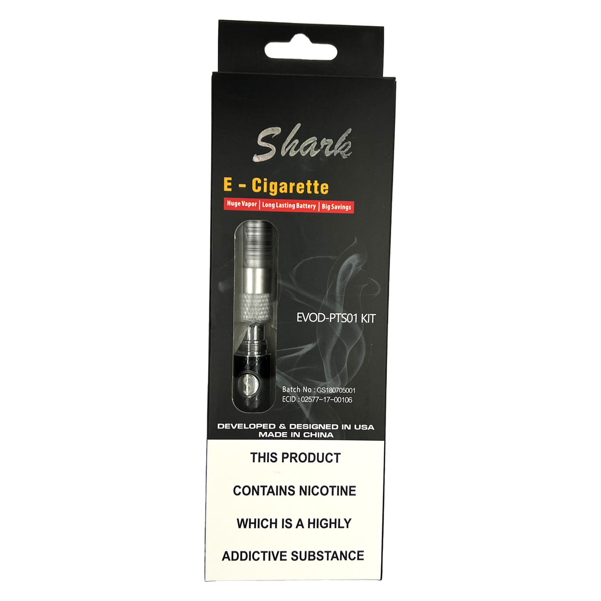 Shark Evod CE4 Vape Pen Starter Kit Blister Kit 650mAh