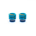 810 Drip Tips Pack of 2 Yellow Teal Mesh