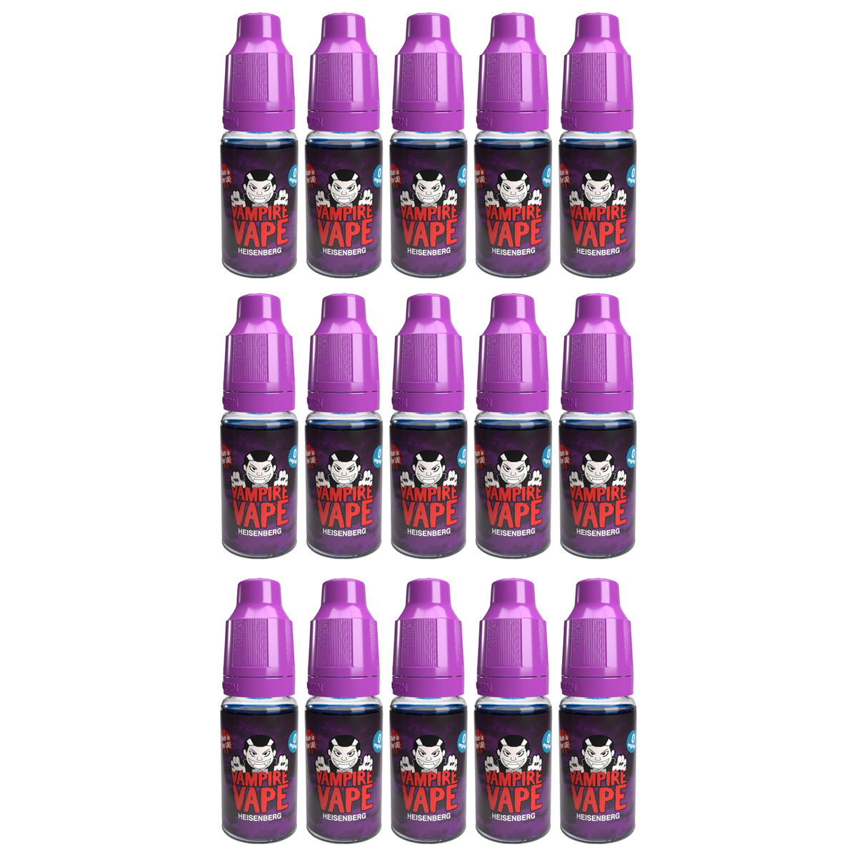 Vampire Vape E-Liquid Heisenberg 0mg 10ml - Pack of 15 Clearance