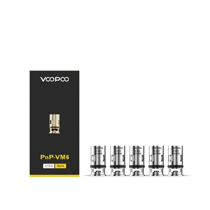 Voopoo PnP VM6 Coils 0.15 Ohms, Pack of 5